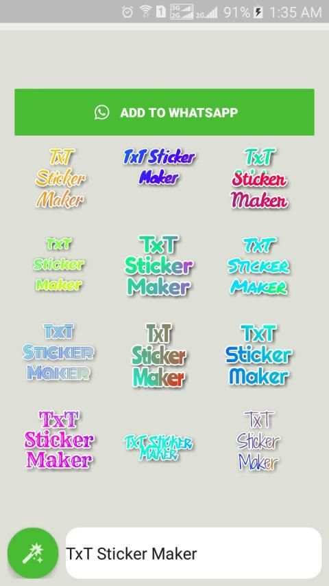 TxT Sticker Maker for WhatsApp – GB WA screenshot 4