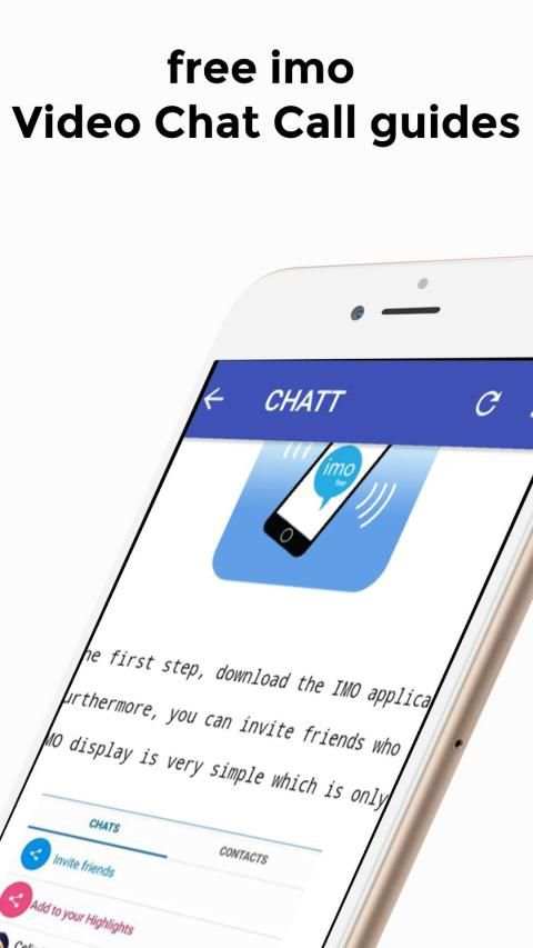 Free IMO Video Chat Call Guides screenshot 1