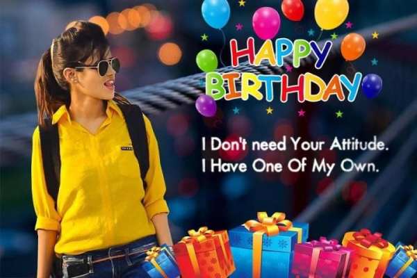 Birthday Photo Editor स्क्रीनशॉट 1