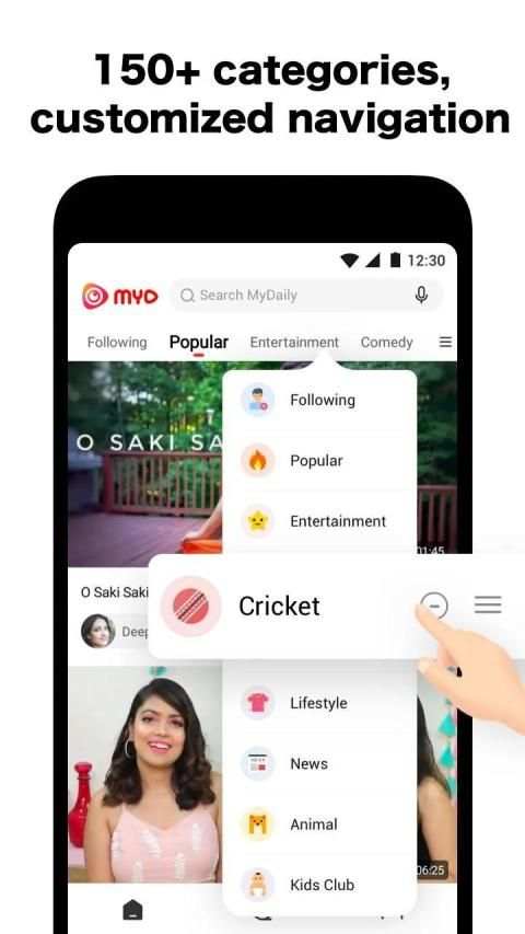 MyD - Status, Dance, Cricket & Videos स्क्रीनशॉट 2