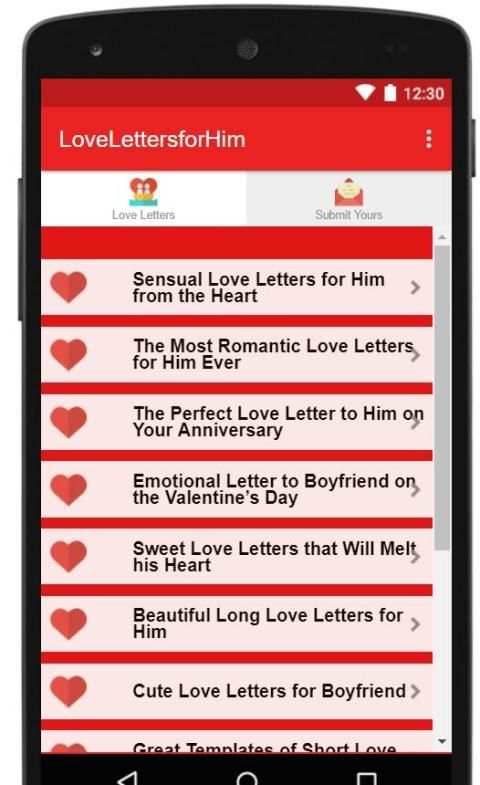 Love Letters for Him screenshot 3