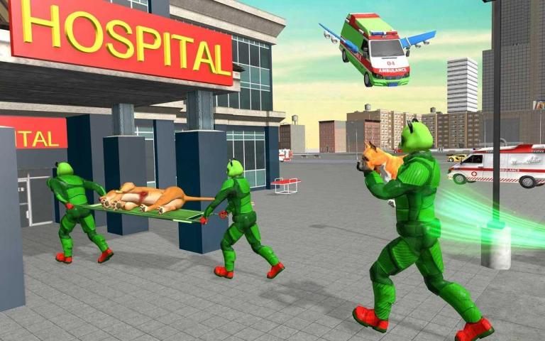 US Army Panda Robot Hero Transform : Animal Rescue screenshot 2