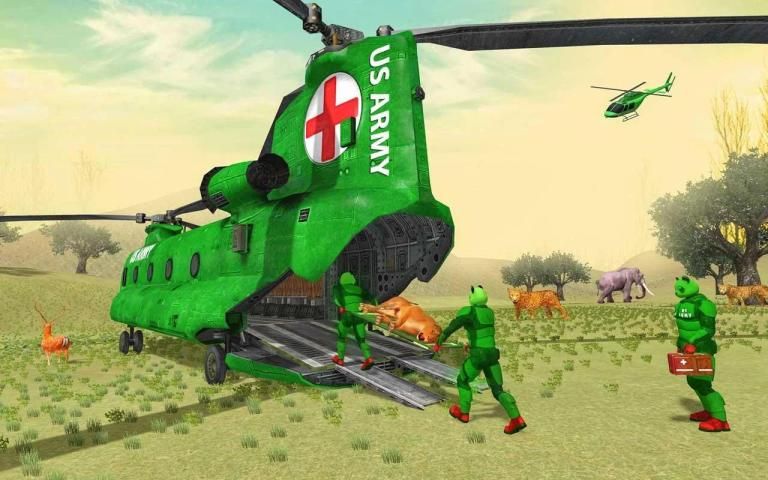 US Army Panda Robot Hero Transform : Animal Rescue स्क्रीनशॉट 1