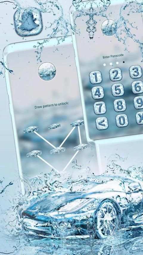 Water Car Launcher Theme स्क्रीनशॉट 5