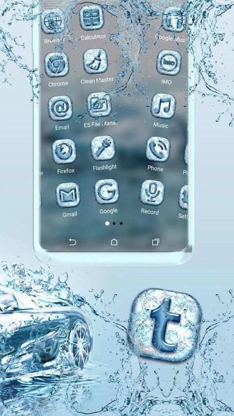 Water Car Launcher Theme स्क्रीनशॉट 4