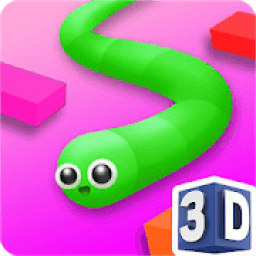Worm eat colors 3D icon
