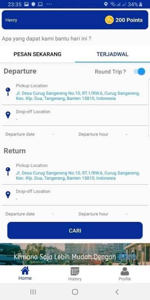 REVO - Transportasi Online screenshot 1