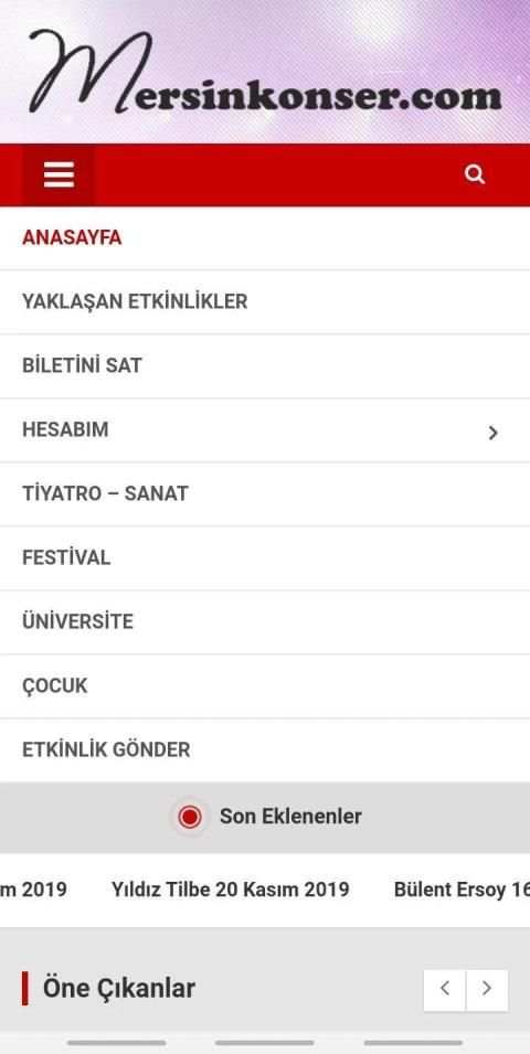 MersinKonser.Com screenshot 2