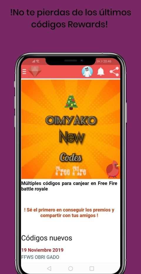 Códigos Free-Fire screenshot 2