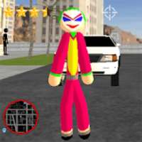 Stickman Joker Gangaster Rope Hero