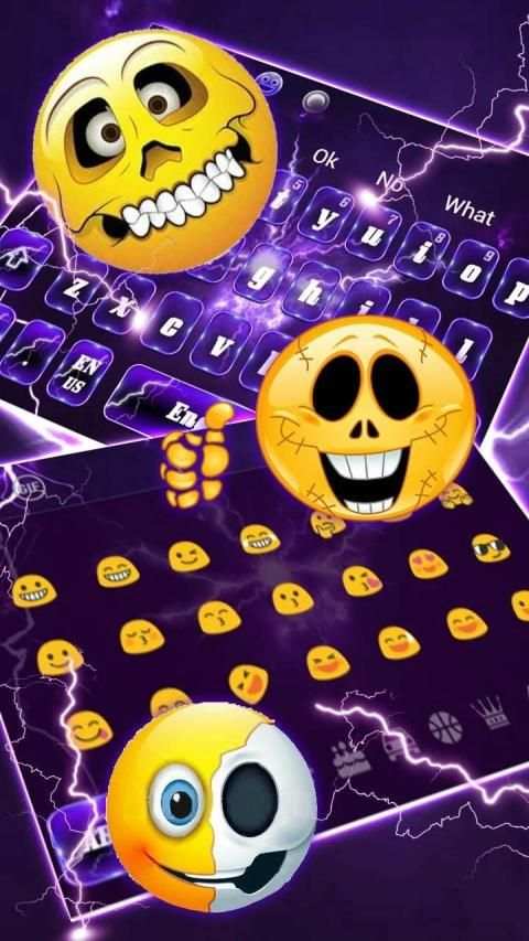 Blue Lightning Thunder Keyboard स्क्रीनशॉट 3