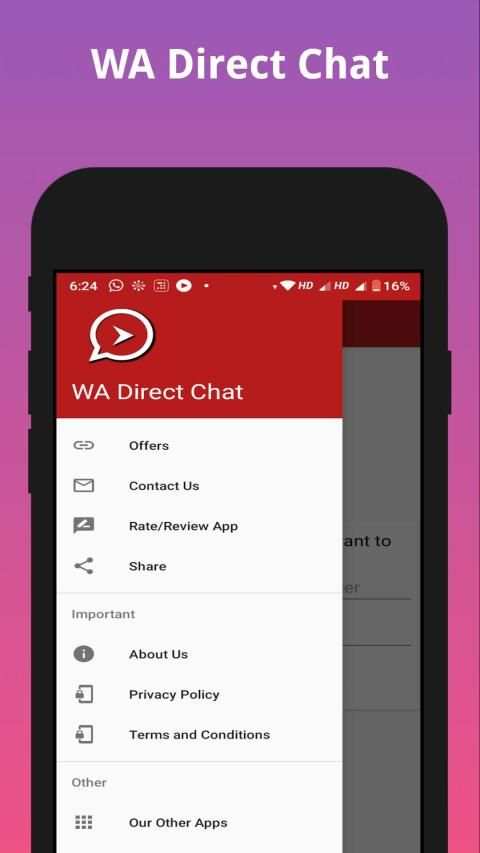 WA Direct Chat स्क्रीनशॉट 1
