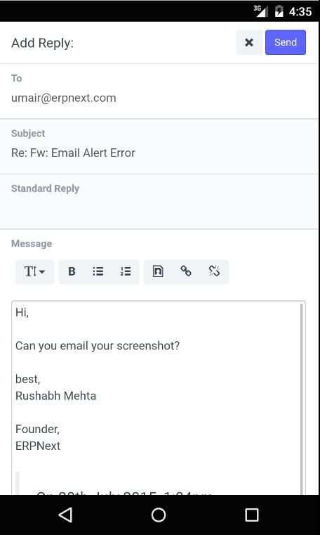ERPNext Mobile screenshot 1