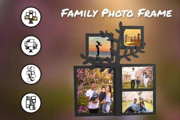 Family Photo Frame: Tree Photo Collage Frame Maker स्क्रीनशॉट 5