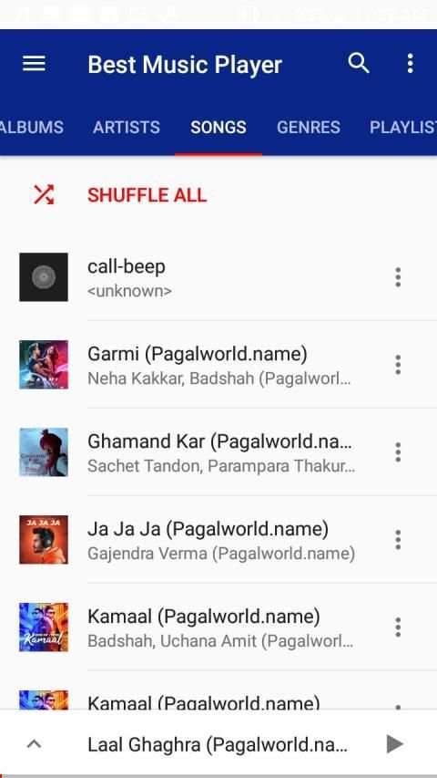 Music Player स्क्रीनशॉट 8