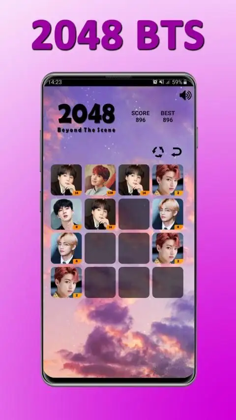 2048 BTS style screenshot 3