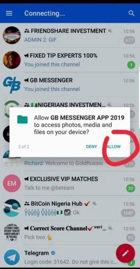 GB MESSENGER APP 2019 screenshot 2