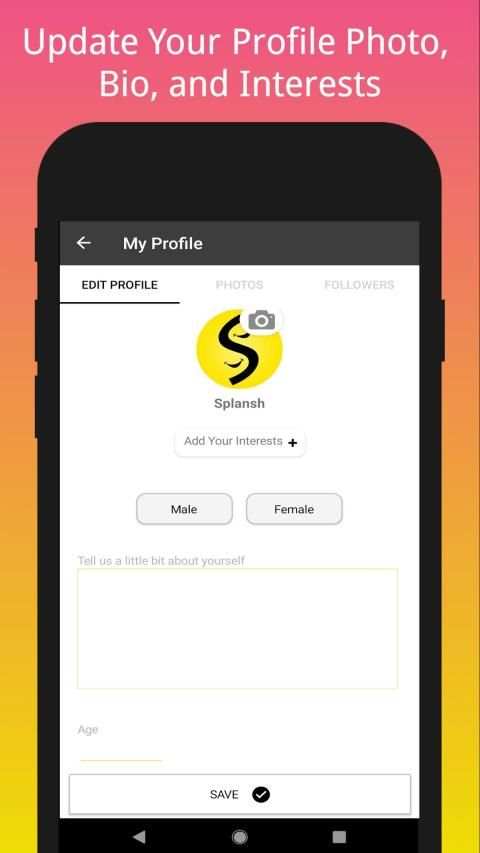 Chat with Strangers App - Splansh - Chat & Share स्क्रीनशॉट 1