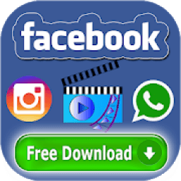 Video Downloader For Facebook Instagram WhatsApp आइकन