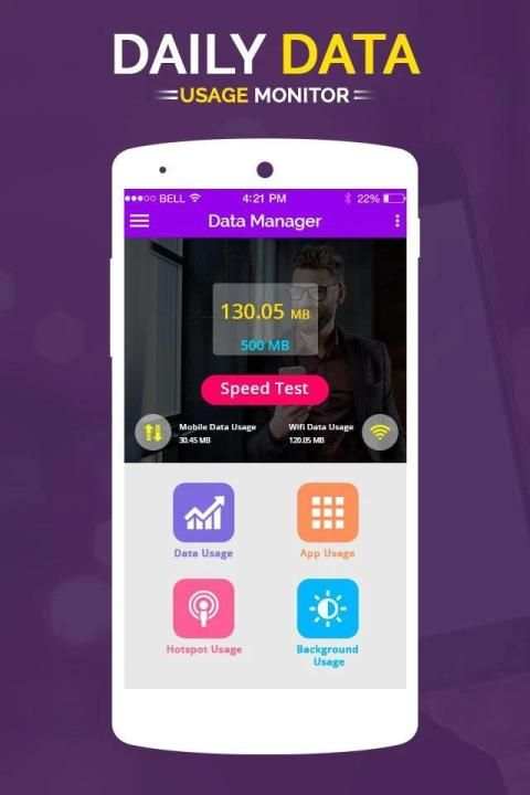 Daily Data Usage Monitor : Data Manager स्क्रीनशॉट 5