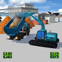 Road Construction Excavator Crane Driver Simulator icon
