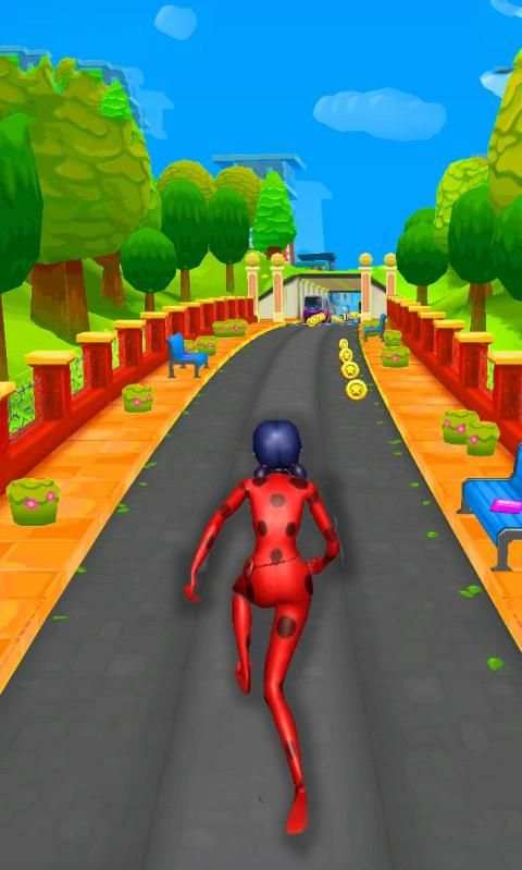 Subway Ladybug Super 3D Hero Adventure game स्क्रीनशॉट 2