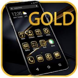 Black Gold APUS Launcher Theme