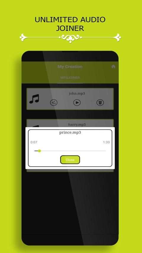 MP3 Merger : Audio Joiner स्क्रीनशॉट 2
