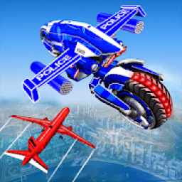 ikon Flying Bike Robot Transforming War