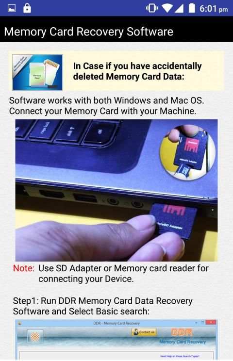 Memory Card Recovery Software Help screenshot 21