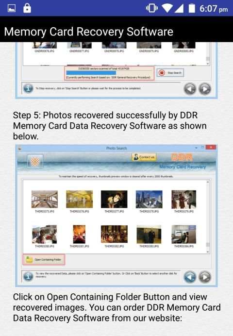 Memory Card Recovery Software Help screenshot 15