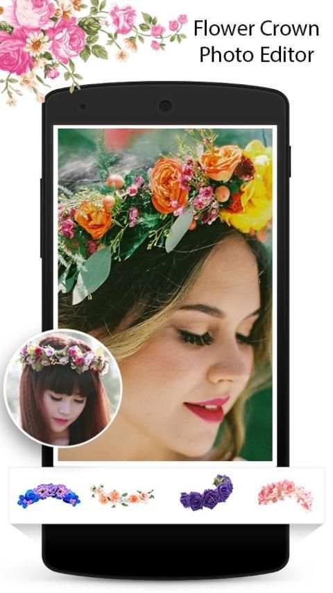 Flower Crown Photo Editor स्क्रीनशॉट 6