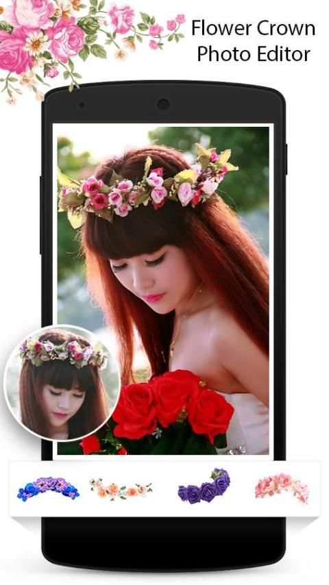 Flower Crown Photo Editor स्क्रीनशॉट 5