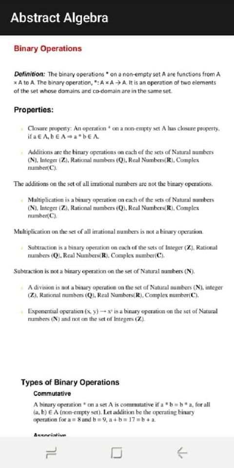 Abstract Algebra screenshot 5