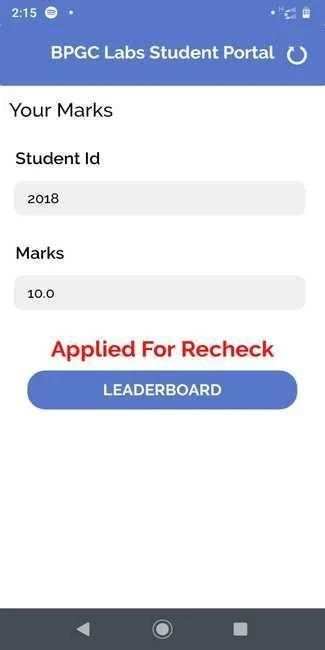 BPGC Student Marks screenshot 5