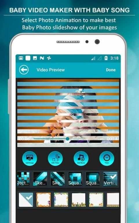 Baby Video Maker With Baby Story Song स्क्रीनशॉट 3