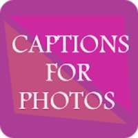 Captions for photos