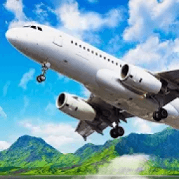 Jet Sky Airplane Flying Sim:3D City Flight Cabin icon