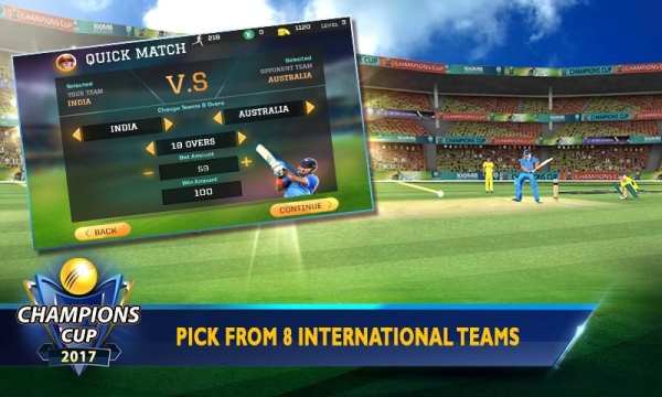 Cricket Champions Cup 2017 स्क्रीनशॉट 17