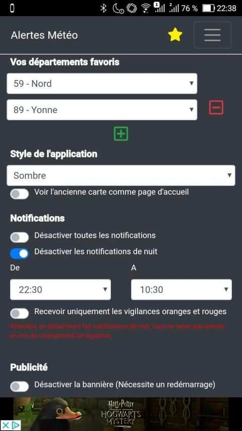 Alertes Météo screenshot 1
