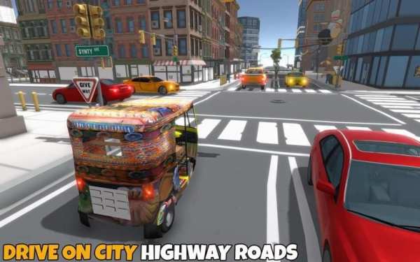 Modern Tuk Tuk Rickshaw Driving Simulator स्क्रीनशॉट 4