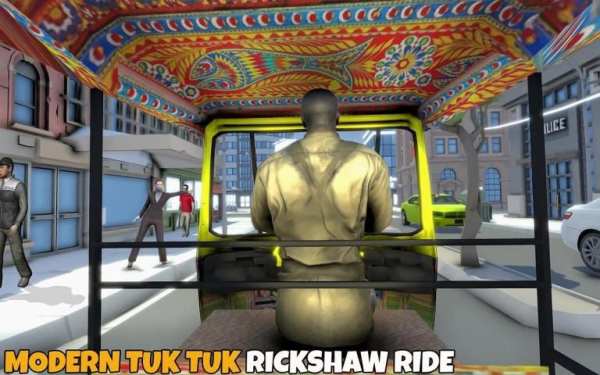 Modern Tuk Tuk Rickshaw Driving Simulator स्क्रीनशॉट 3