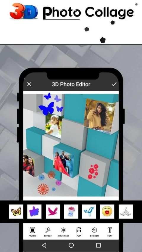 Photo Collage with 3D Layouts screenshot 2