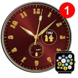 Free Analog Watch Face Theme for Bubble Clouds