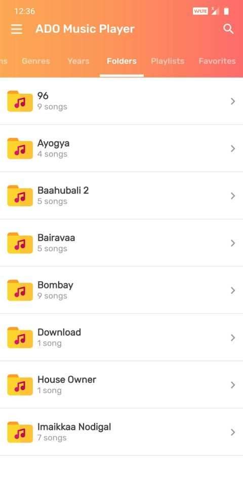 ADO Music Player - MP3 Player, Audio Player स्क्रीनशॉट 5
