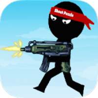 Stickman Shooter : Bullet Puzzle