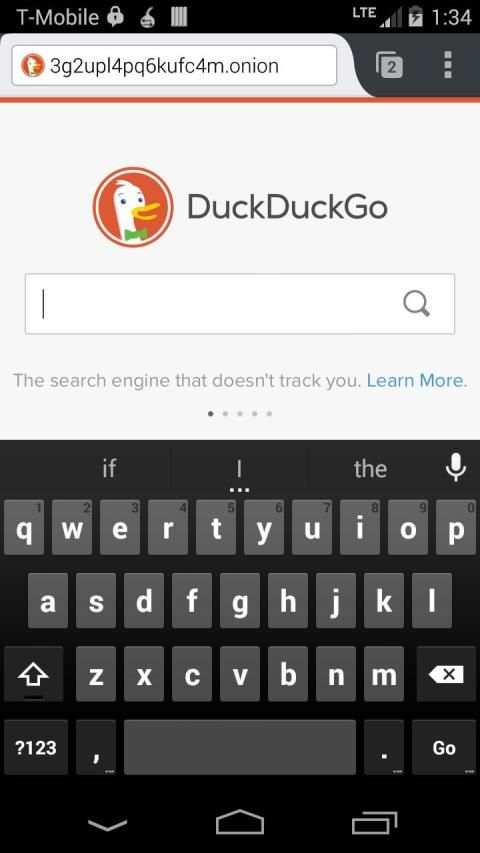 Orfox screenshot 1