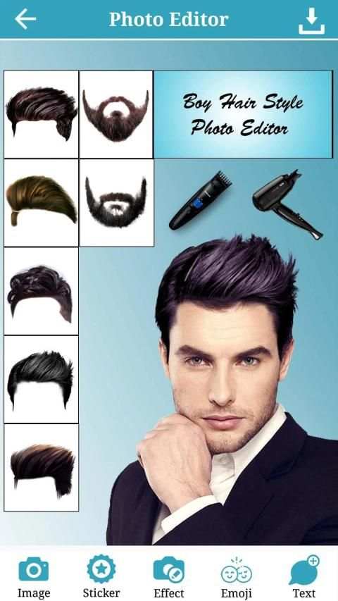 Man Hair Style Photo Editor screenshot 1