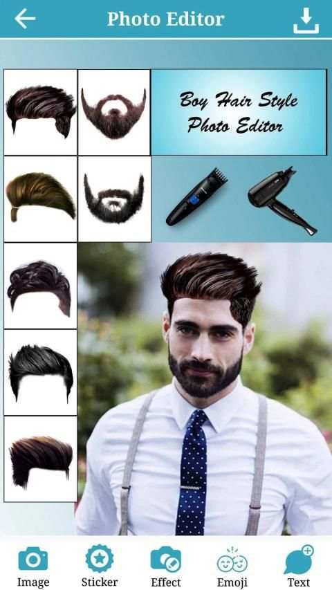 Man Hair Style Photo Editor screenshot 4