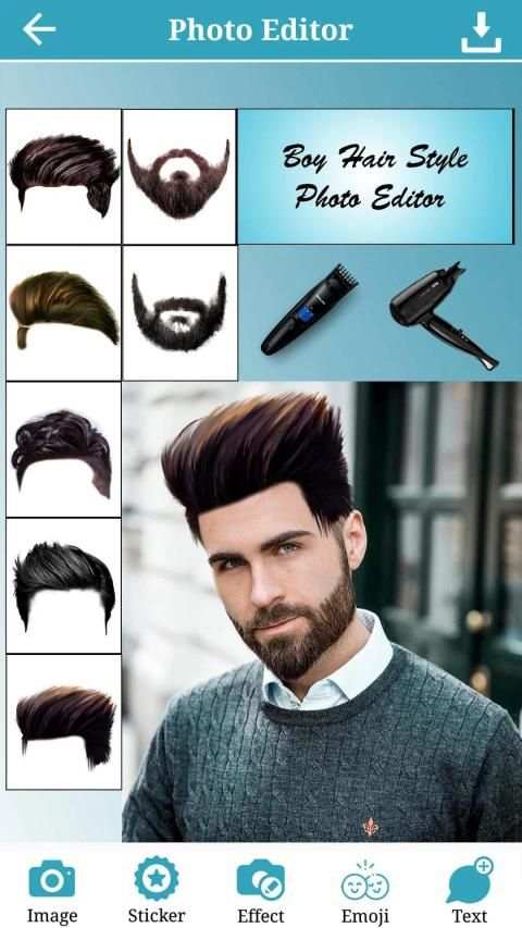 Man Hair Style Photo Editor screenshot 3